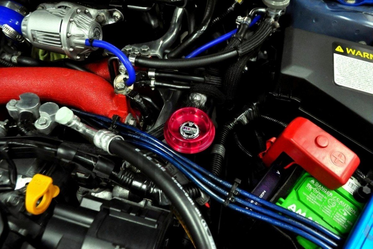 HKS Red Oil Filler Cap for Subaru Impreza - BRZ and Toyota GT86 - GR86 HKS Red Oil Filler Cap for Subaru Impreza - BRZ and Toyota GT86 - GR86