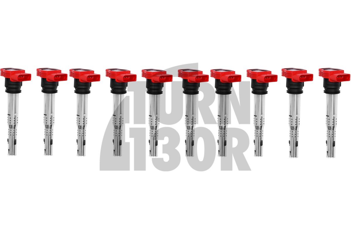 NGK red coil packs designed for Audi R8 V10 and Lamborghini Huracan