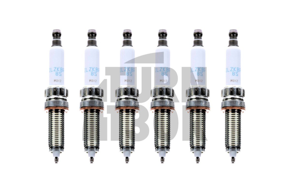Spark plugs by NGK with the model SILZKBR8D8S designed for BMW 135i, 235i, 335i, 435i, and M2 N55 engines