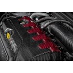 Eventuri Carbon Fiber / Red Kevlar Engine Cover for Audi RS3 8V.5 / TTRS 8S and RS3 8Y