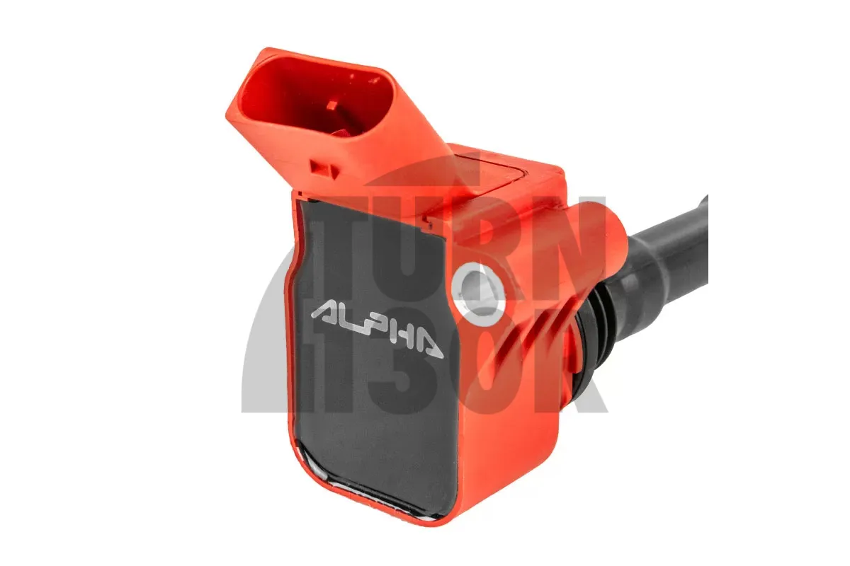 red ignition coils for S3 8V / Golf 7 GTI / R / Leon 3 Cupra / TT 8S 2.0 TFSI EA888.3 Alpha Competition