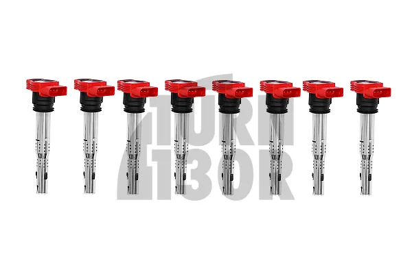 NGK red coil packs designed for the Audi RS4 B7, compatible with the Audi R8