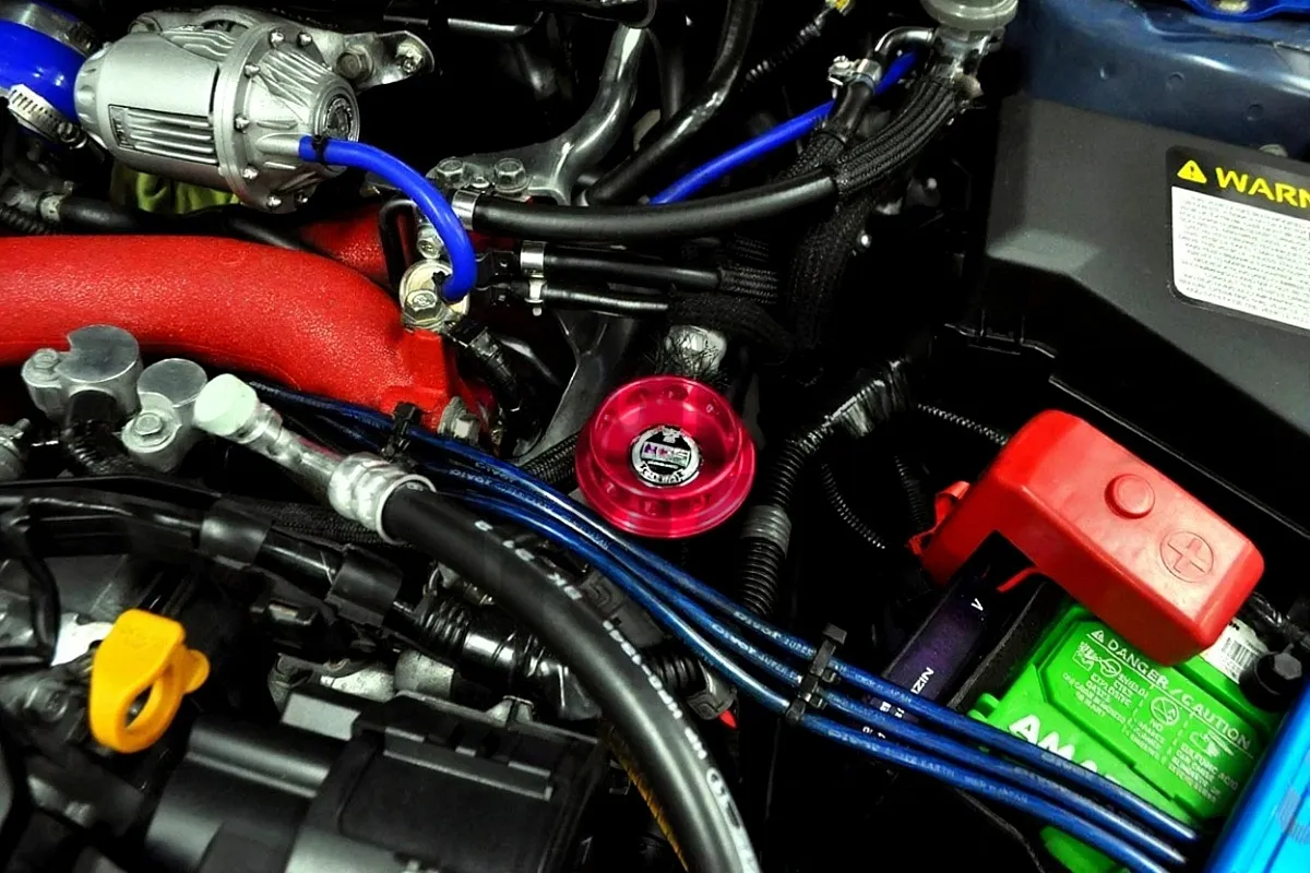 HKS Red Oil Filler Cap for Subaru Impreza - BRZ and Toyota GT86 - GR86