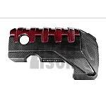 Eventuri Carbon Fiber / Red Kevlar Engine Cover for Audi RS3 8V.5 / TTRS 8S and RS3 8Y