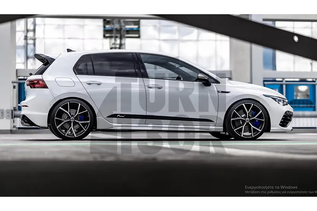 Door Decals Silver or Black Racingline