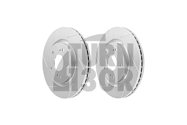 Dixcel SD Slotted Front Brake Discs for Suzuki Swift Sport ZC33S