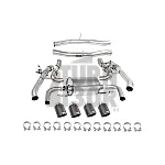 Scorpion Catback Exhaust for BMW X3M F97 - X4M F98 Facelift