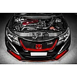 Honda Civic Type R FK2 / FK8 Carbon Fiber / Red Kevlar Engine Cover by Eventuri