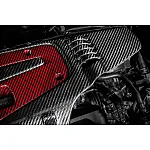 Honda Civic Type R FK2 / FK8 Carbon Fiber / Red Kevlar Engine Cover by Eventuri