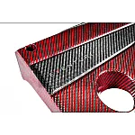 Honda Civic Type R FK2 / FK8 Carbon Fiber / Red Kevlar Engine Cover by Eventuri