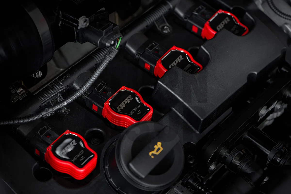 Red Coil Packs for S3 8P / Golf 5 - 6 GTI / Golf 6 R / Leon 2 Cupra 2.0 TFSI EA113 / EA888.1 APR