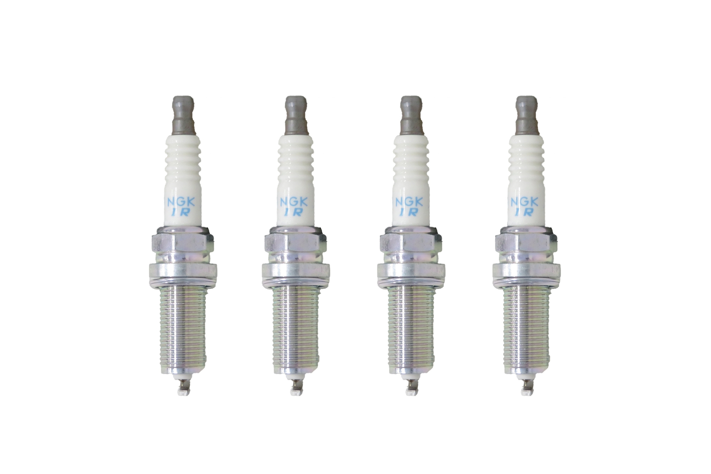 Spark plugs designed for Mitsubishi Lancer Evo 9 by NGK, specifically the ILFR7H model